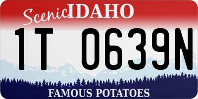 ID license plate 1T0639N
