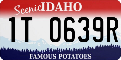 ID license plate 1T0639R