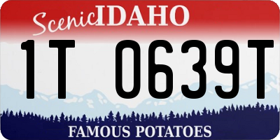 ID license plate 1T0639T