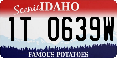 ID license plate 1T0639W