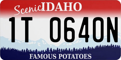 ID license plate 1T0640N