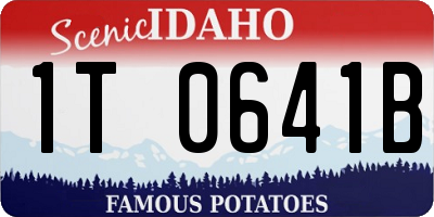 ID license plate 1T0641B