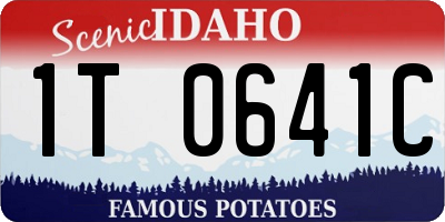 ID license plate 1T0641C