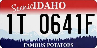 ID license plate 1T0641F