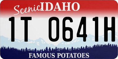 ID license plate 1T0641H