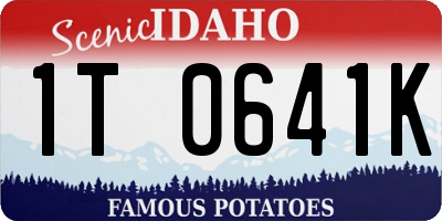 ID license plate 1T0641K