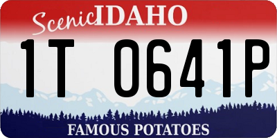 ID license plate 1T0641P