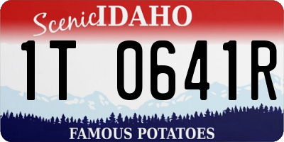 ID license plate 1T0641R
