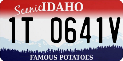 ID license plate 1T0641V