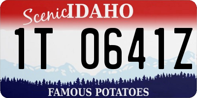 ID license plate 1T0641Z