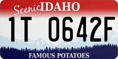 ID license plate 1T0642F
