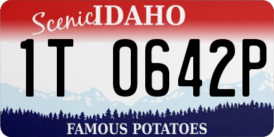 ID license plate 1T0642P