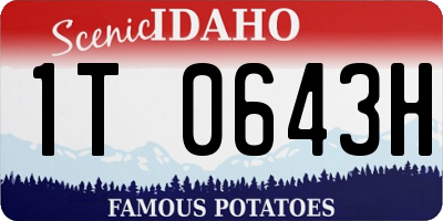 ID license plate 1T0643H