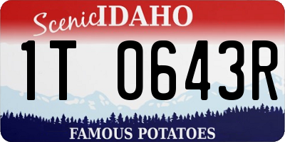ID license plate 1T0643R