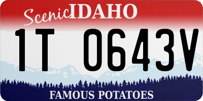 ID license plate 1T0643V