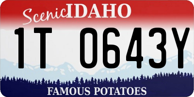 ID license plate 1T0643Y