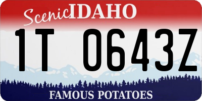 ID license plate 1T0643Z