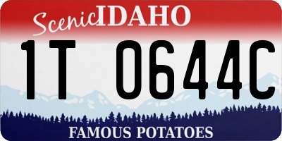 ID license plate 1T0644C