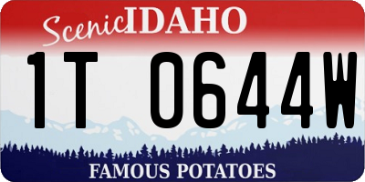 ID license plate 1T0644W
