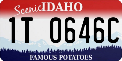 ID license plate 1T0646C
