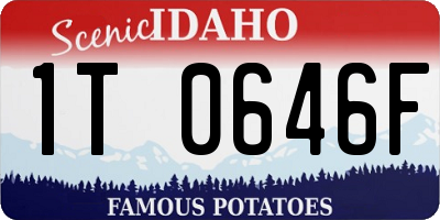 ID license plate 1T0646F