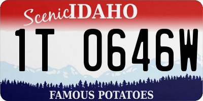 ID license plate 1T0646W