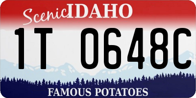 ID license plate 1T0648C