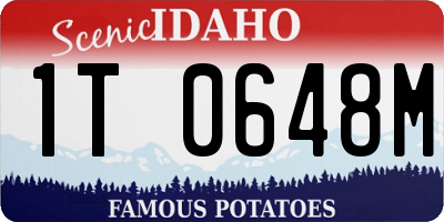 ID license plate 1T0648M
