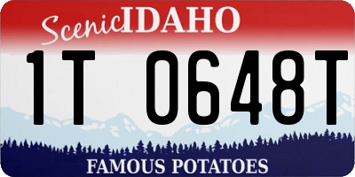 ID license plate 1T0648T