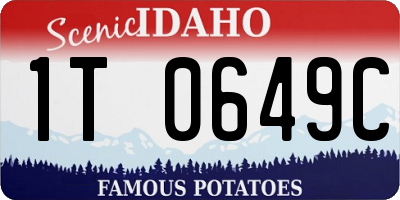 ID license plate 1T0649C