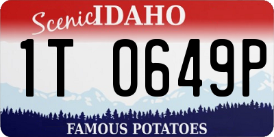 ID license plate 1T0649P