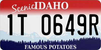 ID license plate 1T0649R