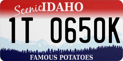 ID license plate 1T0650K