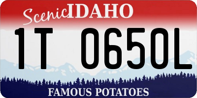 ID license plate 1T0650L