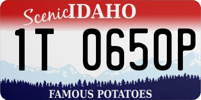 ID license plate 1T0650P