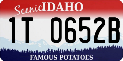 ID license plate 1T0652B