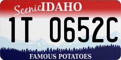 ID license plate 1T0652C