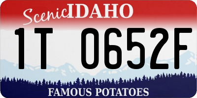 ID license plate 1T0652F
