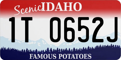 ID license plate 1T0652J
