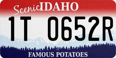 ID license plate 1T0652R