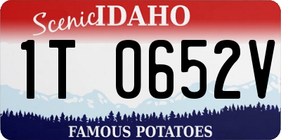 ID license plate 1T0652V