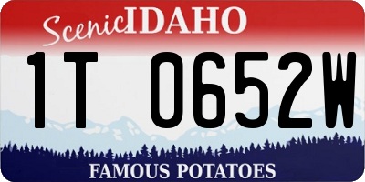 ID license plate 1T0652W