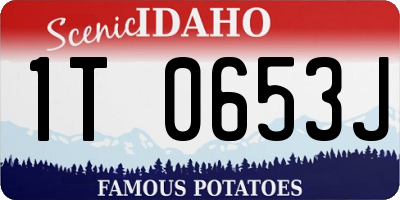 ID license plate 1T0653J