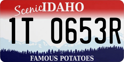 ID license plate 1T0653R