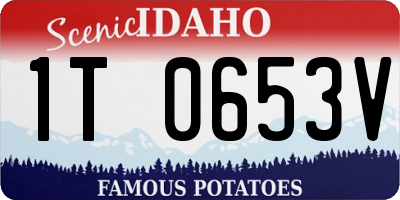 ID license plate 1T0653V