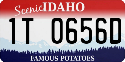 ID license plate 1T0656D