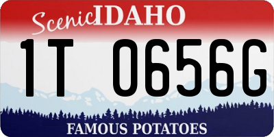 ID license plate 1T0656G