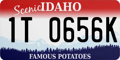 ID license plate 1T0656K
