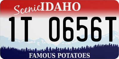 ID license plate 1T0656T