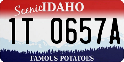 ID license plate 1T0657A